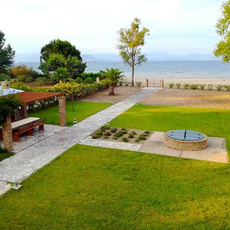 Antonia Beachfront Villa Lefkimmi  Bagian luar foto