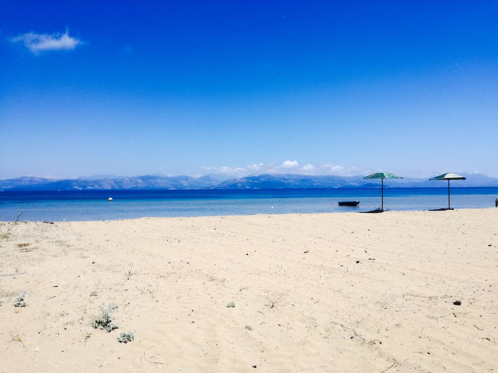 Antonia Beachfront Villa Lefkimmi  Bagian luar foto