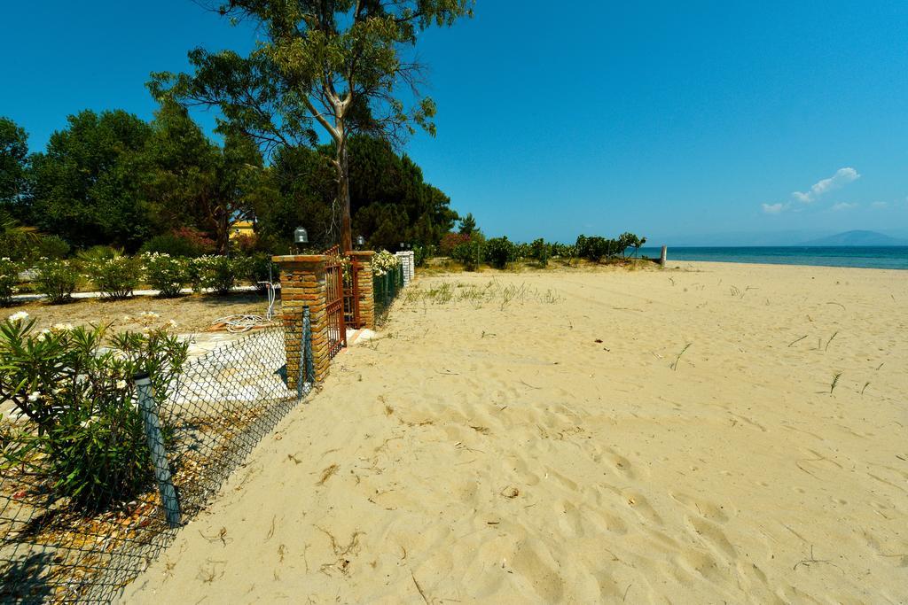 Antonia Beachfront Villa Lefkimmi  Bagian luar foto